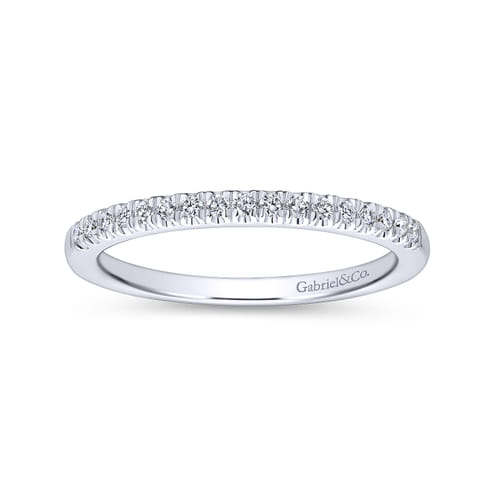 18K White Gold Matching Wedding Band
