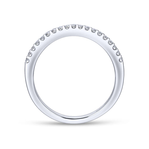 18K White Gold Matching Wedding Band