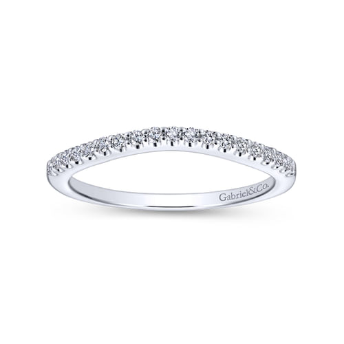 18K White Gold Matching Wedding Band