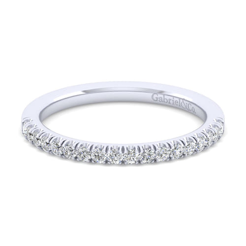 18K White Gold Matching Wedding Band