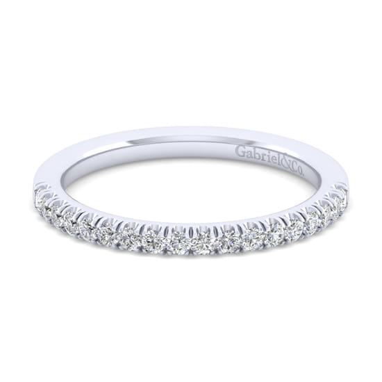 Gabriel - 18K White Gold Matching Wedding Band Gabriel - 18K White Gold Matching Wedding Band
