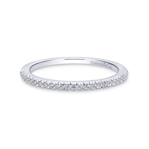 18K White Gold Matching Wedding Band