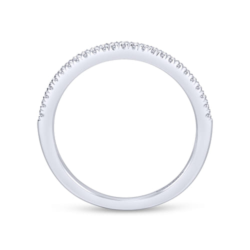 18K White Gold Matching Wedding Band