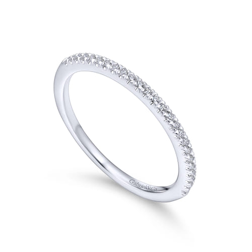 18K White Gold Matching Wedding Band