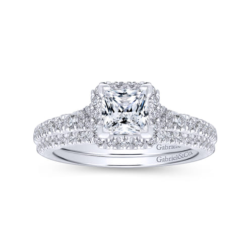 18K White Gold Matching Wedding Band