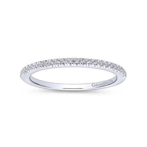 18K White Gold Matching Wedding Band
