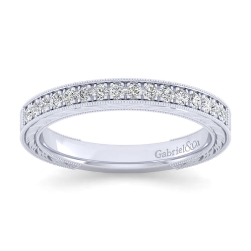 18K White Gold Matching Wedding Band 18K White Gold Matching Wedding Band