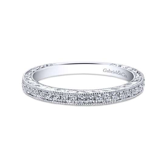Gabriel - 18K White Gold Matching Wedding Band