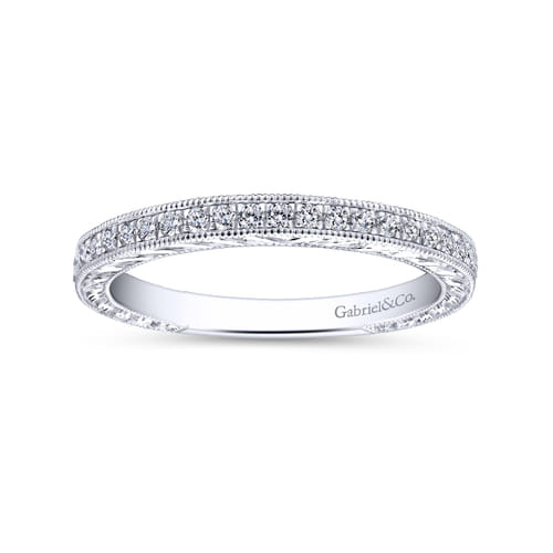 18K White Gold Matching Wedding Band 18K White Gold Matching Wedding Band