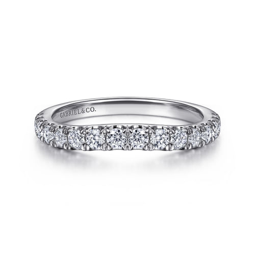 18K White Gold Matching Wedding Band