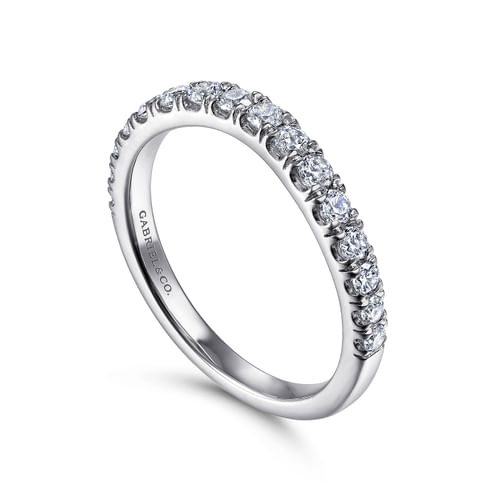 18K White Gold Matching Wedding Band