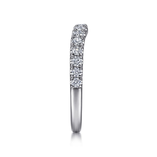 18K White Gold Matching Wedding Band