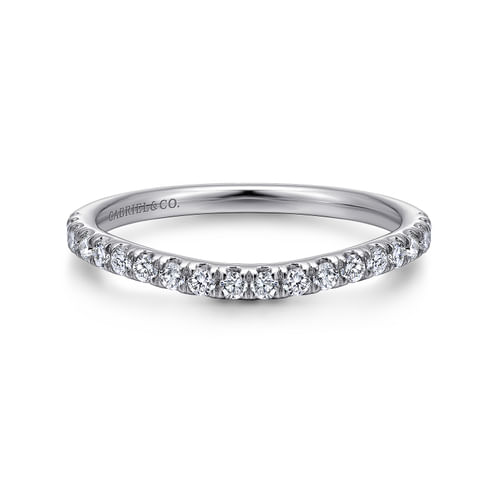 18K White Gold Matching Wedding Band