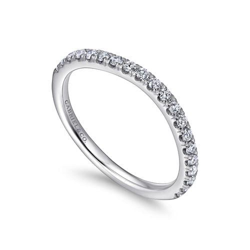 18K White Gold Matching Wedding Band