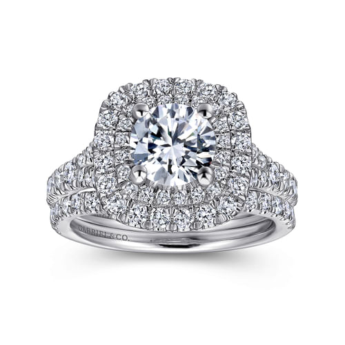 18K White Gold Matching Wedding Band