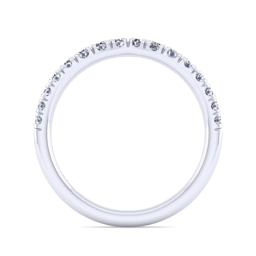 18K White Gold Matching Wedding Band