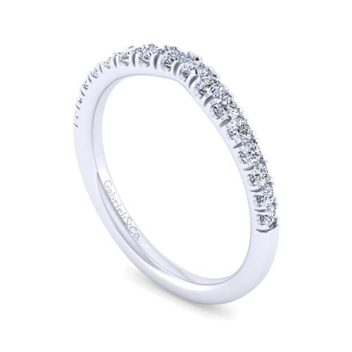 18K White Gold Matching Wedding Band