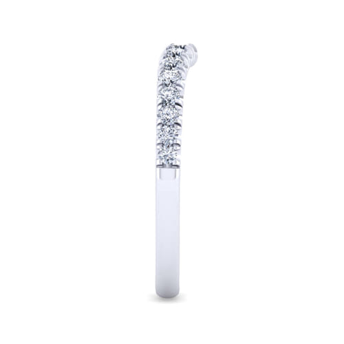 18K White Gold Matching Wedding Band