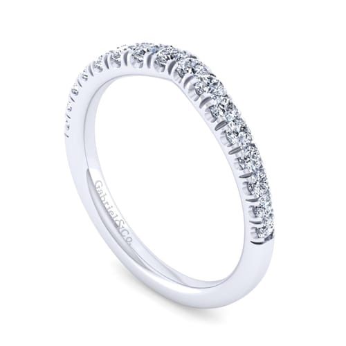 18K White Gold Matching Wedding Band