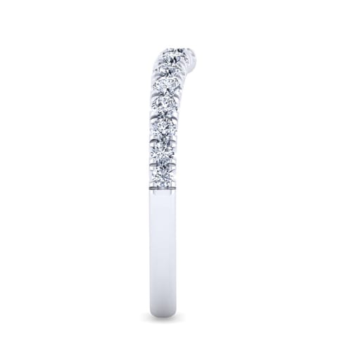 18K White Gold Matching Wedding Band