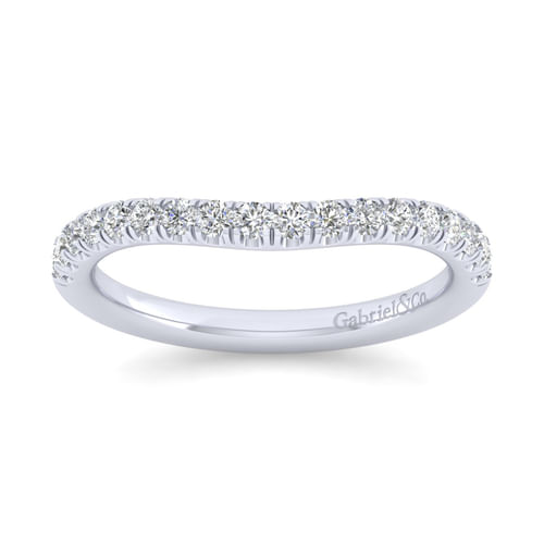 18K White Gold Matching Wedding Band