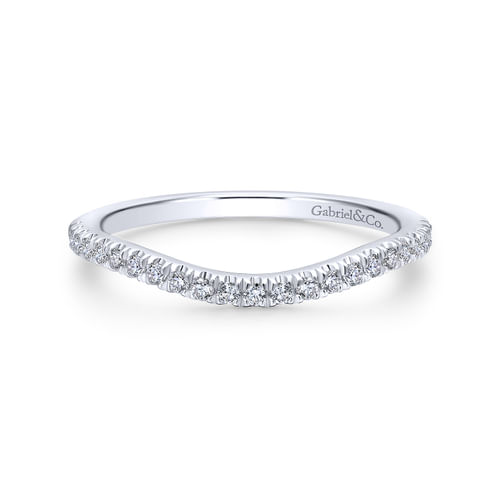 18K White Gold Matching Wedding Band