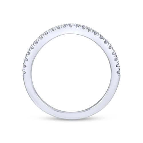 18K White Gold Matching Wedding Band