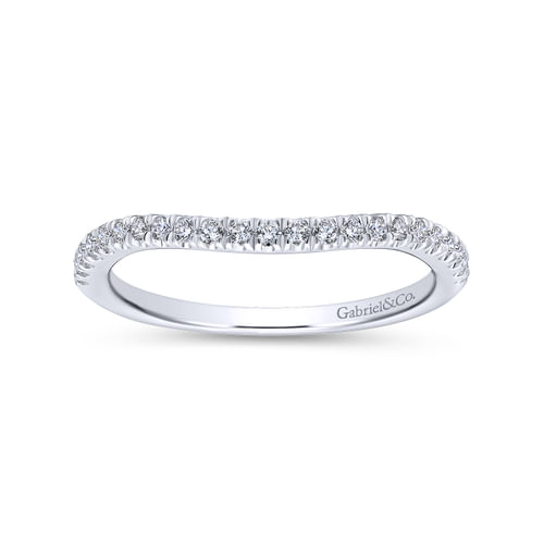 18K White Gold Matching Wedding Band