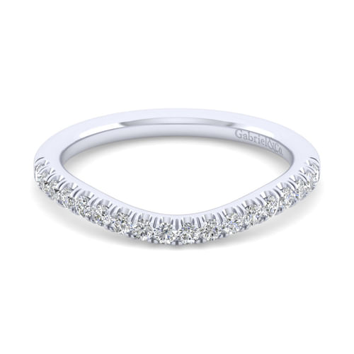 18K White Gold Matching Wedding Band