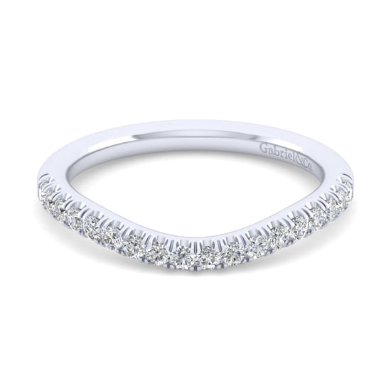 Gabriel - 18K White Gold Matching Wedding Band