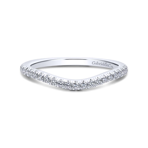 18K White Gold Matching Wedding Band