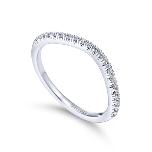 18K White Gold Matching Wedding Band