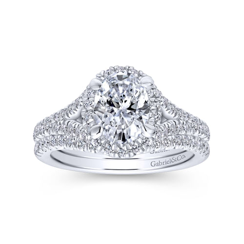 18K White Gold Matching Wedding Band