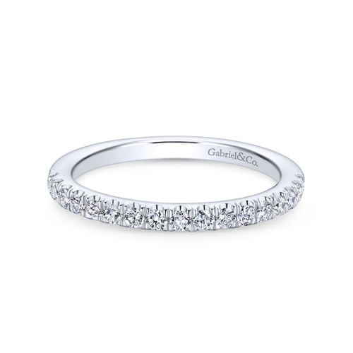18K White Gold Matching Wedding Band