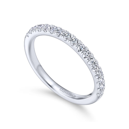 18K White Gold Matching Wedding Band