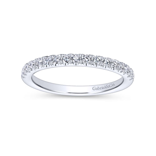 18K White Gold Matching Wedding Band