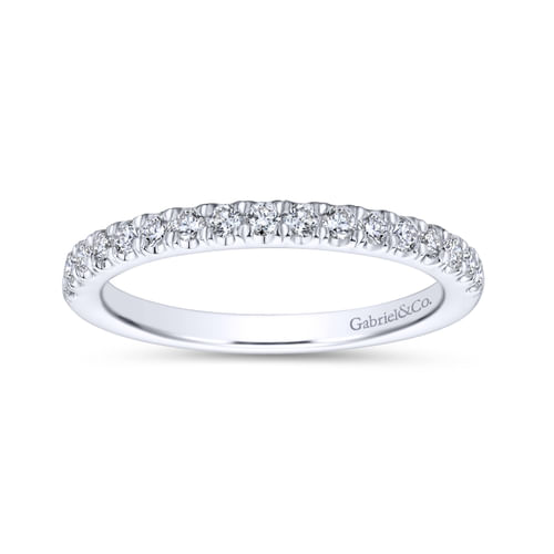 18K White Gold Matching Wedding Band