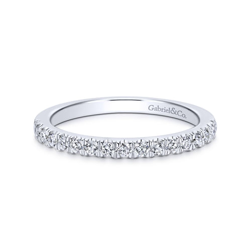 18K White Gold Matching Wedding Band