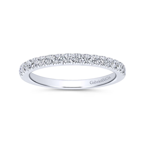 18K White Gold Matching Wedding Band
