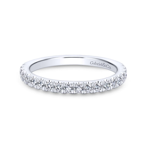 18K White Gold Matching Wedding Band