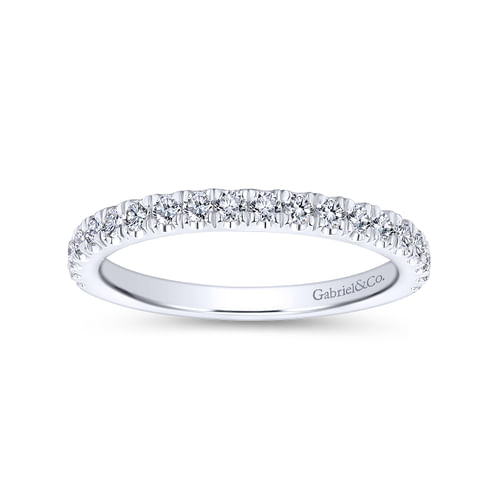 18K White Gold Matching Wedding Band