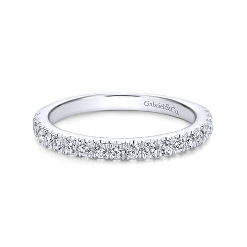 18K White Gold Matching Wedding Band