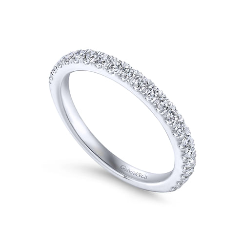18K White Gold Matching Wedding Band