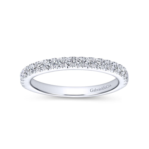 18K White Gold Matching Wedding Band