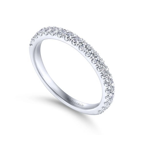 18K White Gold Matching Wedding Band