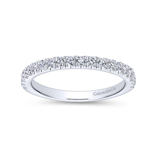 18K White Gold Matching Wedding Band