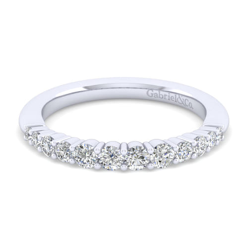 18K White Gold Matching Wedding Band