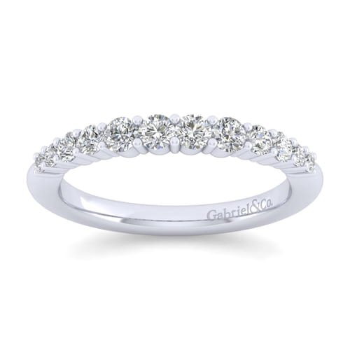 18K White Gold Matching Wedding Band