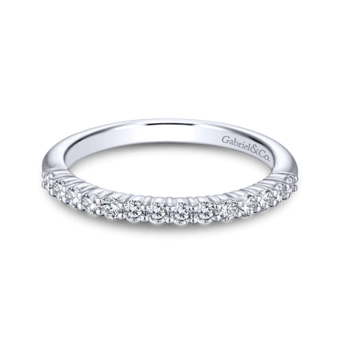 18K White Gold Matching Wedding Band