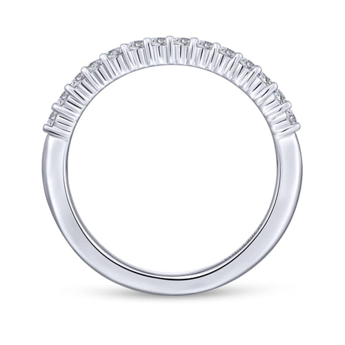 18K White Gold Matching Wedding Band